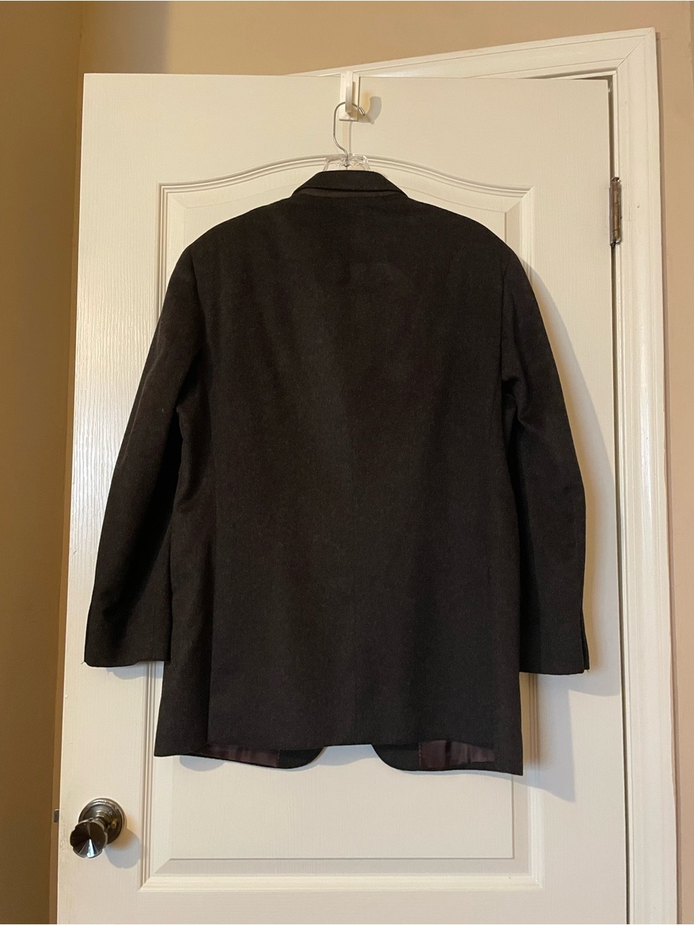 SAMUELSOHN Mens 42R Cashmere Mink Blazer Charcoal Gray Made in Canada 2 Button - Picture 12 of 12
